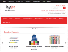 Tablet Screenshot of logojoepromotions.com